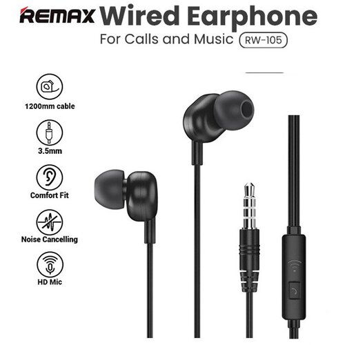 Remax RW-105 slušalice crne Cene
