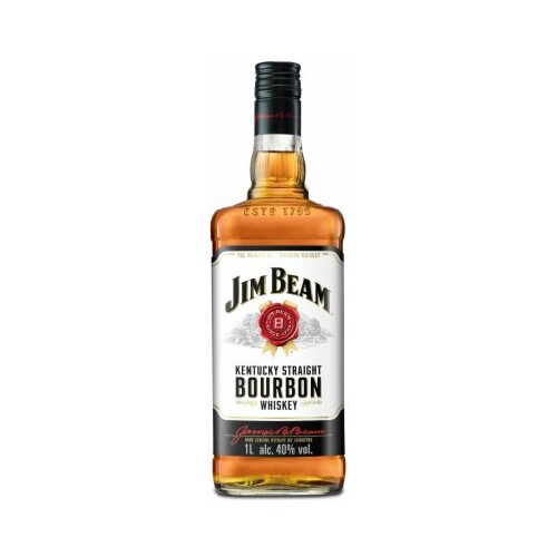 Jim Beam burbon whiskey 1L staklo Slike