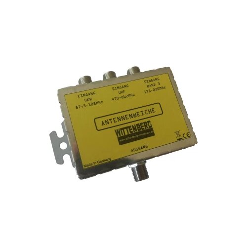 Wittenberg Antennen 3 in 1 antenska skretnica ukw, DAB+, UHF Slike