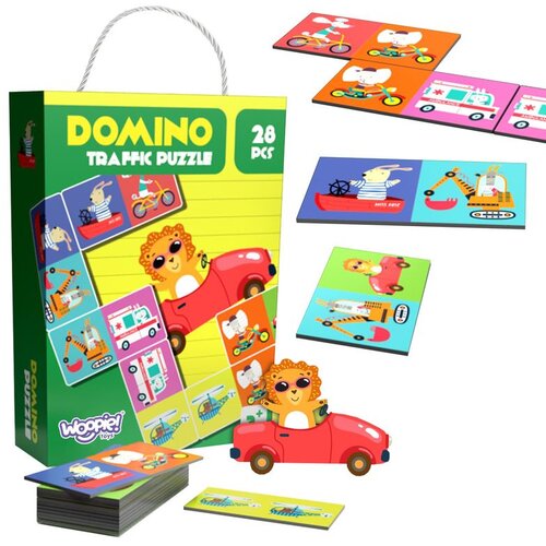 Woopie edukativna igra transport životinje puzzle domine montessori Cijene