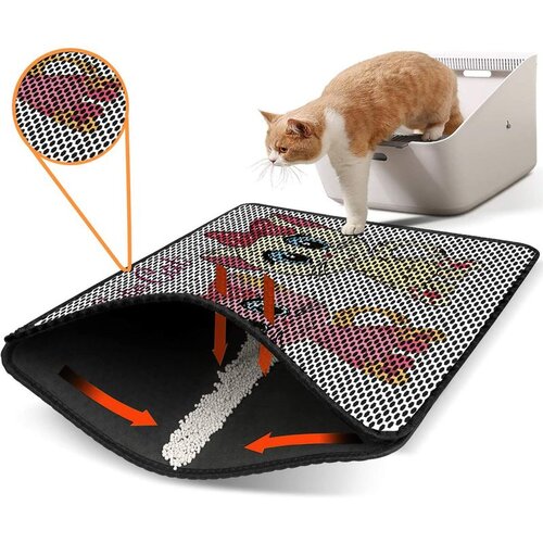 WALLXPERT Nrszn0155 multicolor cat litter mat Cene