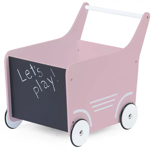 Childhome lesen voziček na kolesih soft pink