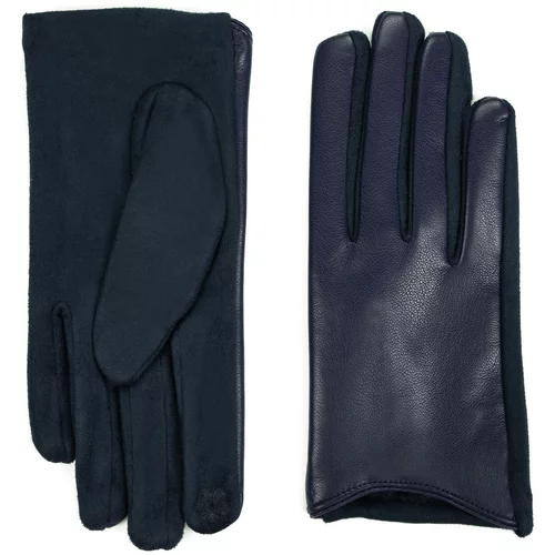 Art of Polo Woman's Gloves Rk23392-7 Navy Blue