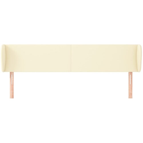  Uzglavlje s u&amp;scaron;ima krem 203x23x78/88 cm od umjetne kože Slike