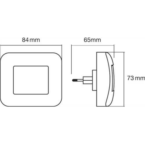 Osram LED nočna svetilka Lunetta Hall (0,2 W, Bele barve, Do x &amp;Scaron; x V: 6,5 x 8,4 x 7,3 cm) Slike