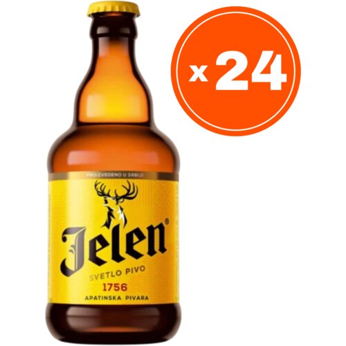 Jelen Svetlo pivo, 0.33l, 24 komada Slike