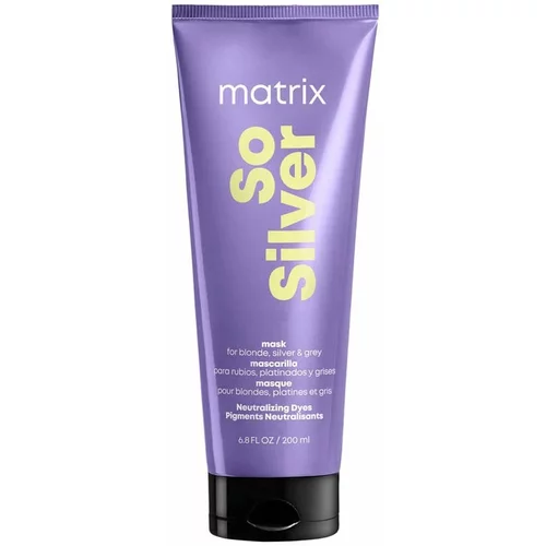 Matrix Total Results So Silver Triple Power Toning Hair Mask for Blonde and Silver Hair 200ml