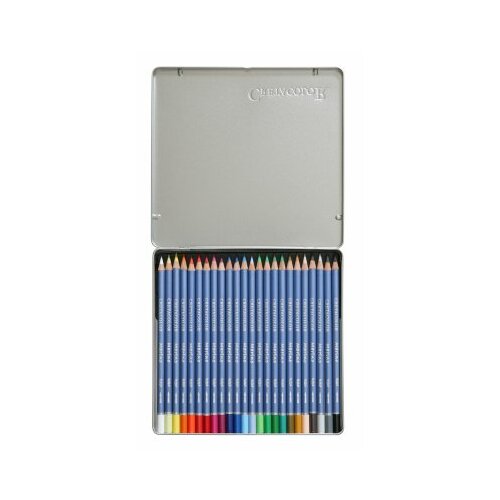  Umjetničke drvene bojice aquarel Cretacolor marino 24 kom u metalnoj kutiji Slike