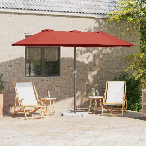  Vrtni suncobran Terakota 380 x 196 x 235 cm Cijene