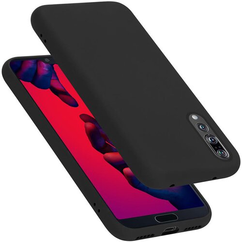  Ohišje, združljiv s Huawei v tekoči črni barvi - zaščitni pokrov iz fleksibilnega silikona TPU, (20586201) Cene