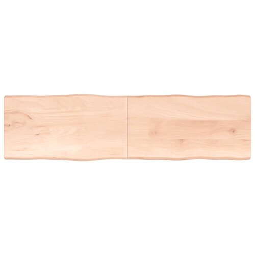 Stolna ploča 220 x 60 x (2 - 4) cm od hrastovine sa živim rubom Slike