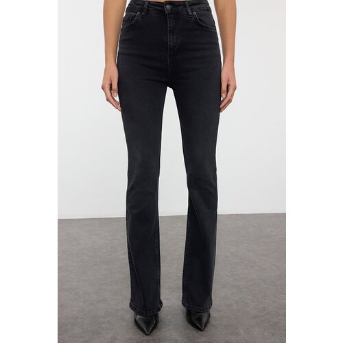 Trendyol Black High Waist Flare Jeans Slike