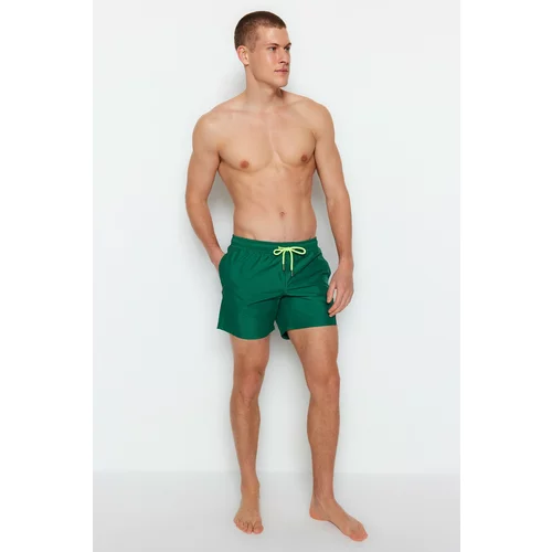 Trendyol Swim Shorts - Green - Plain