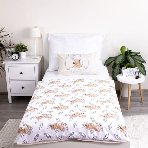 Jerry Fabrics Svetlo rumena bombažna otro&amp;scaron;ka posteljnina za otro&amp;scaron;ko posteljico 100x135 cm Lion King &amp;quot;Best Friends&amp;quot; &amp;ndash; Slike