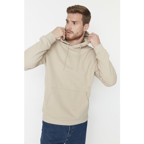 Trendyol Sweatshirt - Beige - Fitted Cene