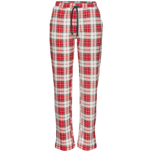 Lascana Pidžama hlače crvena / bijela
