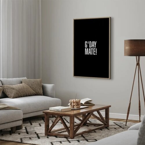  Slika - G\'day Mate (1 Part) Vertical 40x60 U prirodnom drvenom okviru Cene