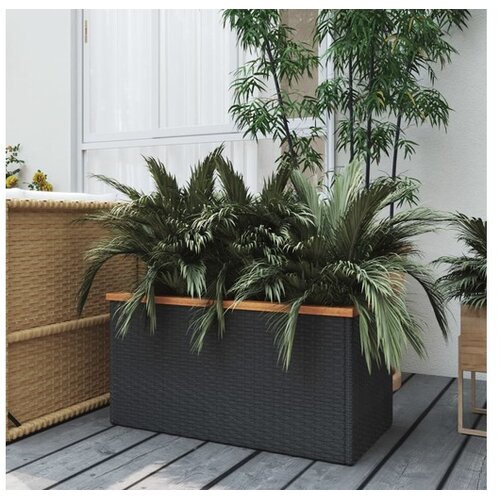  Sadilica crna 80 x 40 x 40 cm od poliratana Cene