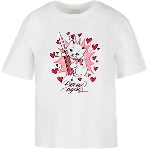 Mister Tee Women&amp;#039;s T-shirt Psycho Kitty white Slike
