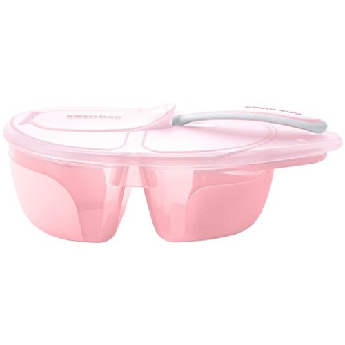 Kikka Boo činija sa 2 pregrade i kašičicom tasty pink ( KKB40143 ) Cene