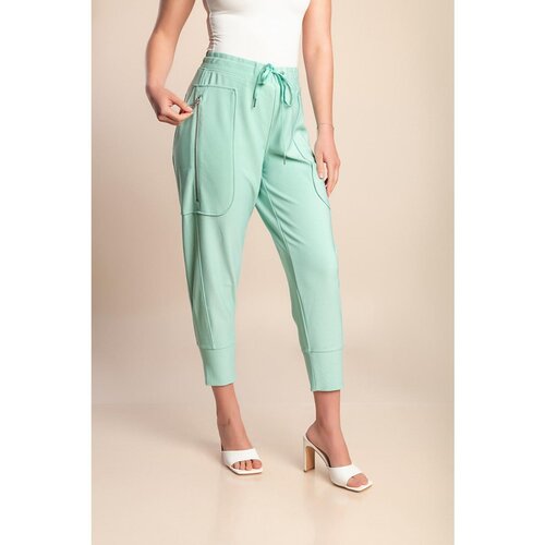 Fenzy Plus Size Dolge Hlače, Menta Cene