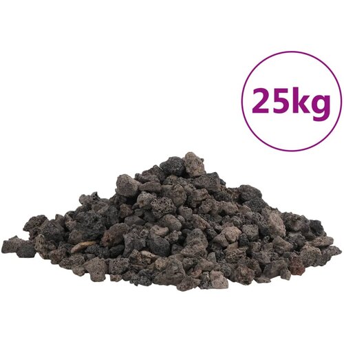 vidaXL Vulkanski kamen 25 kg črn 1-2 cm, (21086595) Cene