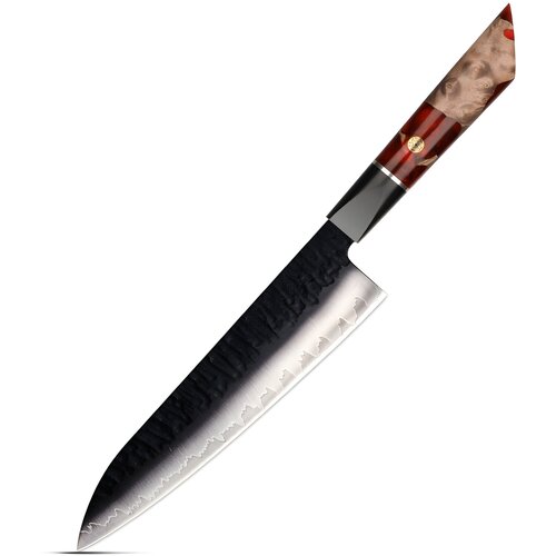 IZMAEL Damaskast kuhinjski nož AR-37338 - Gyuto / Rdeča Cene