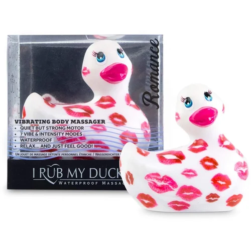 Big Teaze Toys My Duckie Romance 2.0 - vodootporni vibrator za klitoris (bijelo-ružičasti)