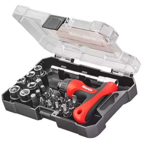 Ronix Univerzalni SET odvijaca sa nastavcima 24-delni CR-V RH-2715 PLC Slike
