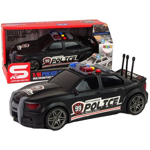 Lean Toys sportski policijski automobil sa svjetlosnim i zvučnim efektima 1:16 &amp;ndash; crni Slike