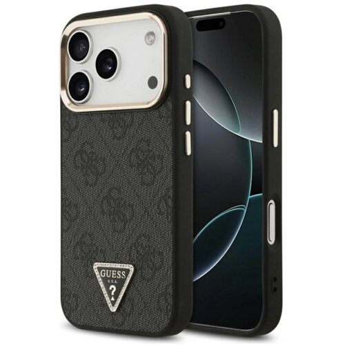 Guess maskica za IPHONE 17 Pro kompatibilna s MagSafe (4G PU s trokutastim logotipom) zlatno-crna Cijene