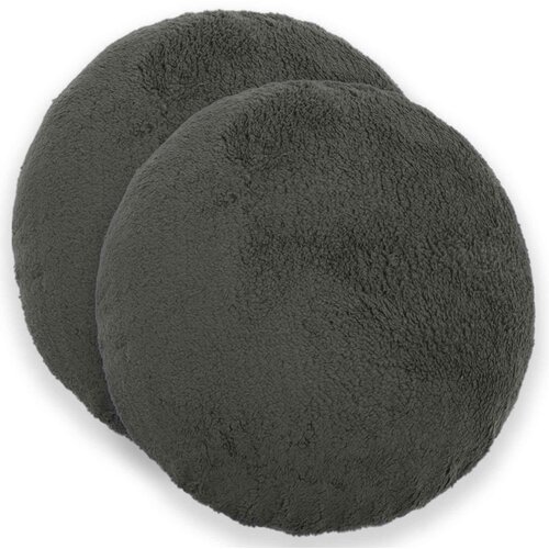 Presvlaka za jastuk 2 pcs HEERLEN Tamnosiva Ø 60 cm Bouclé Cene
