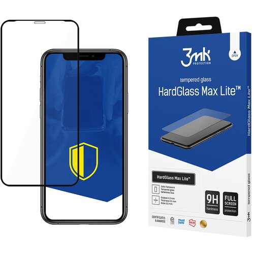 3mk APPLE IPHONE XR/11 BLACK - HARDGLASS MAX LITE, (22004261) Cene
