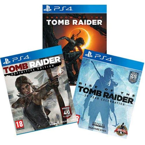 Square Enix PS4 Tomb Raider Definitive Edition + Rise of the Tomb Raider + Shadow of the Tomb Raider Slike