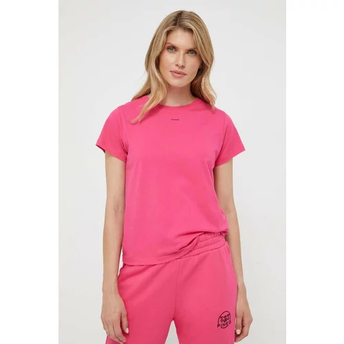Pinko Pamučna majica boja: ružičasta