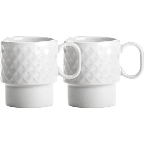 Sagaform Coffee &amp;amp; More 2-delni set skodelic za kavo - White Slike