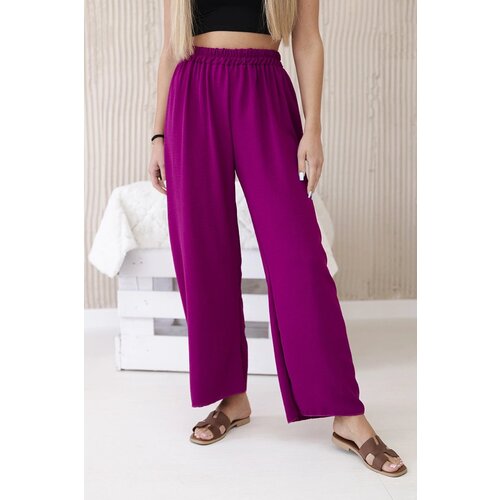 Kesi Plum wide trousers Slike