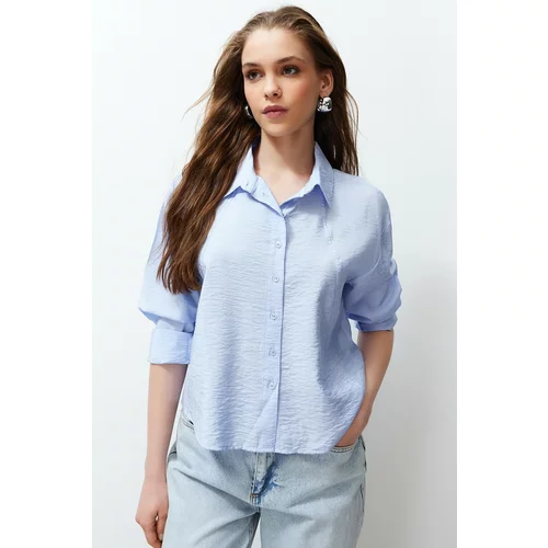 Trendyol Light Blue Regular Fit Woven Shirt