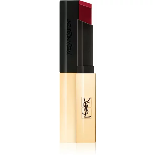 Yves Saint Laurent Rouge Pur Couture The Slim tanka matirajoča šminka z usnjenim učinkom odtenek 18 Reverse Red 2,2 g
