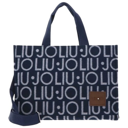 Liu Jo Torbe 2f6037 T2742 Tote Logo Allover Modra Slike