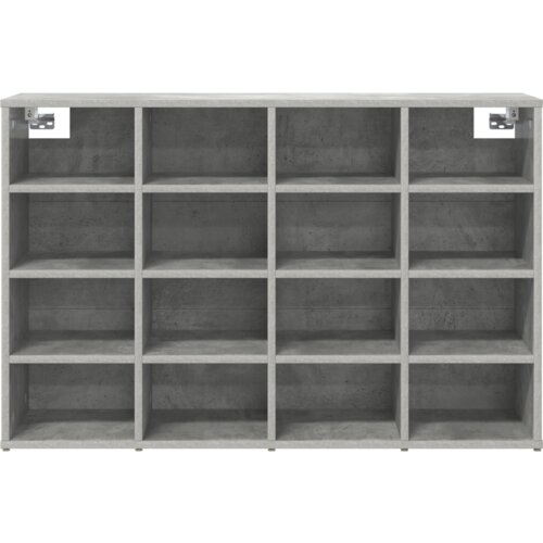 VidaXL ormar za cipele s policom s pohranom betonska siva 52.5 x 30 x 50 cm Slike