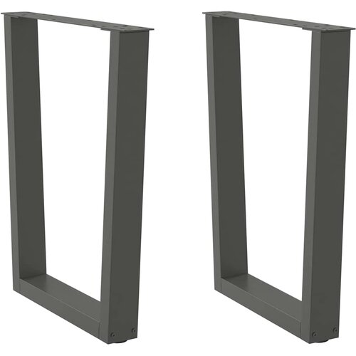  Noge za blagovaonski stol V-oblika 2 kom antracit 70 x (72-73,3) cm čelik Slike