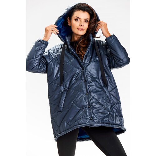Awama Woman&amp;#039;s Jacket A687 Navy Blue Slike