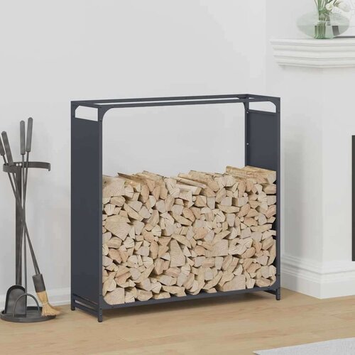  Stalak za drva antracit 90x28x90 cm Hladno valjani čelik Cijene