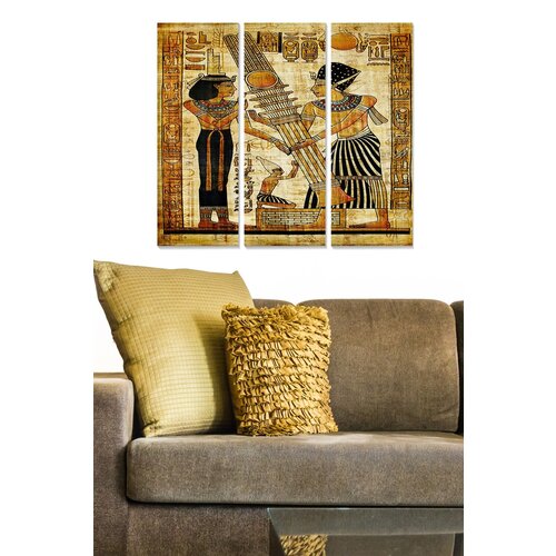 Wallity MDF1279873 multicolor decorative mdf painting (3 pieces) Slike