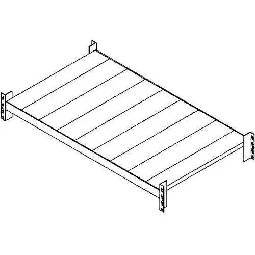 eurokraft pro Regal za velike obremenitve - polica, dolžina prečk 2700 mm, DxG 2700 x 600 mm, zelena RAL 6011