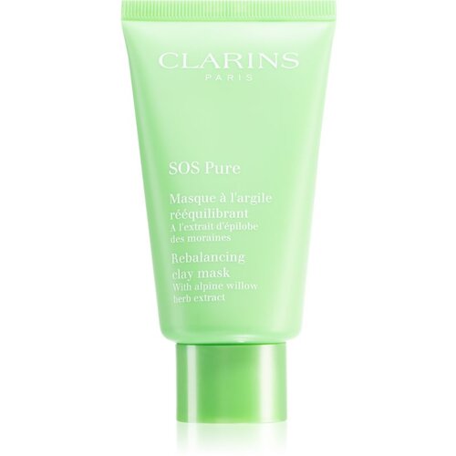 Clarins SOS Pure Rebalancing Clay Mask maska od blata za mješovitu i masnu kožu 75 ml Cijene