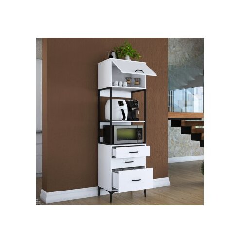 Hanah home JE135 - 3101 white multi purpose cabinet Slike