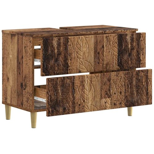  Kupaonski ormarić za sudoper DELFT Staro drvo 82 x 41 x 59 cm - Staro drvo Cijene