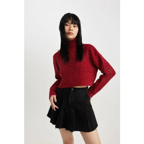 Defacto Cool Regular Fit Red Turtleneck Sweater